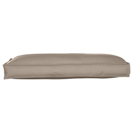 Coussin taupe pour siège/soutien lombaire 120x60x12 cm en tissu Oxford 