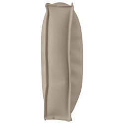 Coussin taupe pour siège/soutien lombaire 120x60x12 cm en tissu Oxford 