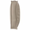 Coussin taupe pour siège/soutien lombaire 120x60x12 cm en tissu Oxford 