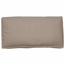 Coussin taupe pour siège/soutien lombaire 120x60x12 cm en tissu Oxford 