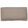 Coussin taupe pour siège/soutien lombaire 120x60x12 cm en tissu Oxford 