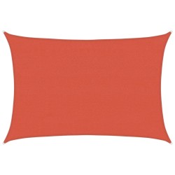 Voile d'ombrage 160 g/m² Terre cuite 4x5 m PEHD 