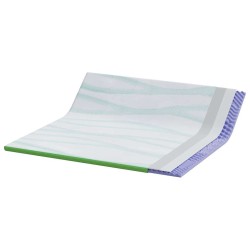 Coussins de Matelas Blanc et vert 200 x 200 cm 