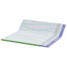 Coussins de Matelas Blanc et vert 200 x 200 cm 