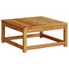 Table de jardin 63x63x30 cm bois d'acacia solide 