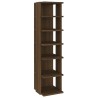 Étagère à chaussures Chêne marron 27,5x27x102cm Bois ingénierie 