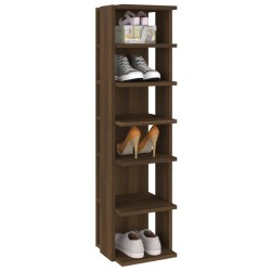 Étagère à chaussures Chêne marron 27,5x27x102cm Bois ingénierie 