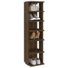 Étagère à chaussures Chêne marron 27,5x27x102cm Bois ingénierie 