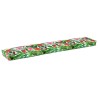 Coussins de palette pour banc, 2 pièces Jungle tropicale, dimensions 200x40x8 cm, en tissu Oxford. 