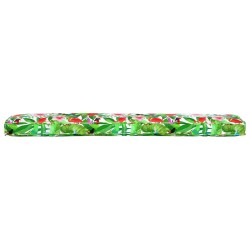 Coussins de palette pour banc, 2 pièces Jungle tropicale, dimensions 200x40x8 cm, en tissu Oxford. 