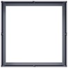 Jardinière anthracite 80x80x30 cm acier 