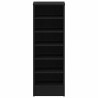 Armoire à chaussures en chêne noir 31,5x35x90 cm en bois reconstitué 
