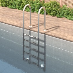 Échelle de piscine 54x38x211 cm acier inoxydable 304 