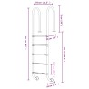 Échelle de piscine 54x38x211 cm acier inoxydable 304 