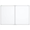 Tableau blanc magnétique pliable 120x100x1,7 cm aluminium 