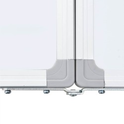 Tableau blanc magnétique pliable 120x100x1,7 cm aluminium 