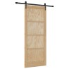Porte Coulissante avec Quincaillerie 'ORKDAL'en Bois Massif de Pin 