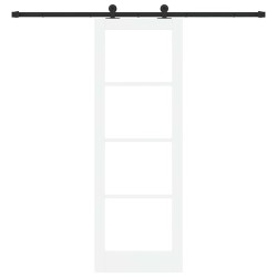 Porte coulissante avec kit de quincaillerie 'ORKDAL'Blanche 73,5x211 cm 