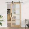 Porte Coulissante avec kit de quincaillerie 86x211 cm Bois Massif de Pin 