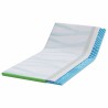 Coussins de Matelas Blanc et vert 90 x 190 cm 