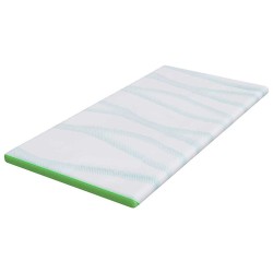 Coussins de Matelas Blanc et vert 90 x 190 cm 