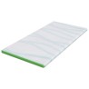 Coussins de Matelas Blanc et vert 90 x 190 cm 