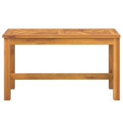 Banc de jardin 80 cm bois massif d'acacia 