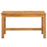 Banc de jardin 80 cm bois massif d'acacia 