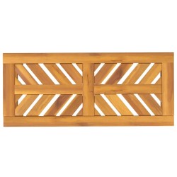 Banc de jardin 80 cm bois massif d'acacia 