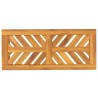 Banc de jardin 80 cm bois massif d'acacia 