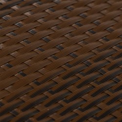 Paravent de balcon brun et noir 400x90 cm résine tressée 
