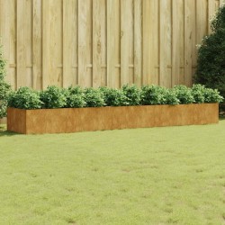 Lit surélevé de jardin 360x80x40 cm acier corten 