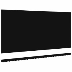 Tissu de Remplacement pour Auvent pour Cadre de 6x3,5 m Noir 