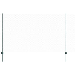 Poteaux de clôture 5 pcs U-Channel Vert 140 cm Acier 