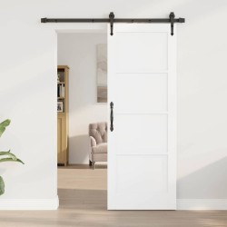 Porte coulissante avec quincaillerie 'ORKDAL'en pin massif 