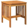 Ensemble de salon de jardin 3 pièces avec coussins en bois d'acacia massif 