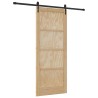 Porte Coulissante avec quincaillerie 86x211 cm en Bois massif de pin 