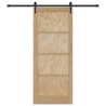 Porte Coulissante avec quincaillerie 86x211 cm en Bois massif de pin 
