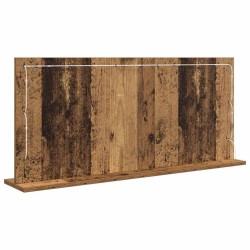 Miroir de maquillage avec lumières LED Bois ancien 100x45x18 cm 