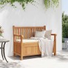 Banc de Rangement de Jardin Marron 228 x 60 x 90 cm 