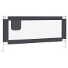 Barrière de sécurité de lit d'enfant Gris foncé 190x25 cm Tissu 