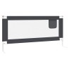 Barrière de sécurité de lit d'enfant Gris foncé 190x25 cm Tissu 