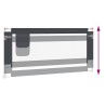 Barrière de sécurité de lit d'enfant Gris foncé 190x25 cm Tissu 