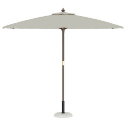 Base de parasol pour poteaux de 37/42/52/58 mm en béton blanc, 20 kg. 