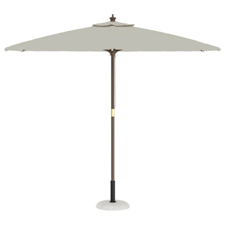 Base de parasol pour poteaux de 37/42/52/58 mm en béton blanc, 20 kg. 