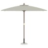 Base de parasol pour poteaux de 37/42/52/58 mm en béton blanc, 20 kg. 