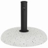 Base de parasol pour poteaux de 37/42/52/58 mm en béton blanc, 20 kg. 