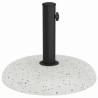 Base de parasol pour poteaux de 37/42/52/58 mm en béton blanc, 20 kg. 