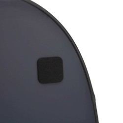 Miroir mural Noir 80x50 cm 