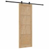 Porte Coulissante avec Set de Quincaillerie 'ORKDAL'en Bois Massif de Pin 